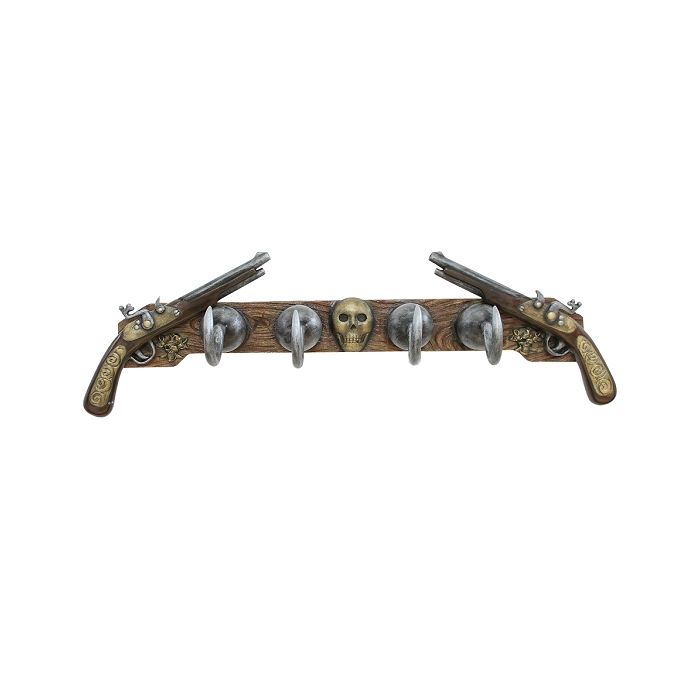 Garderobe Piratenhaken mit Pistolen lebensgroß Garderobe