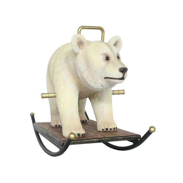 Polarbär Schaukel lebensgroß Schaukelfunktion