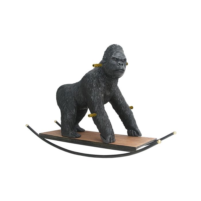 Gorilla Schaukel lebensgroß Schaukelfunktion