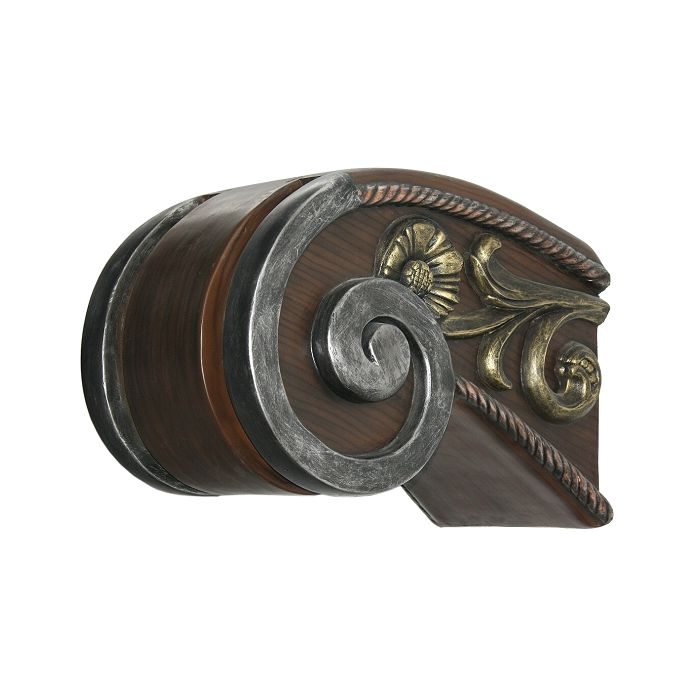 Kapitell dunkel mit Silber verkleinert Dekorationsfigur
