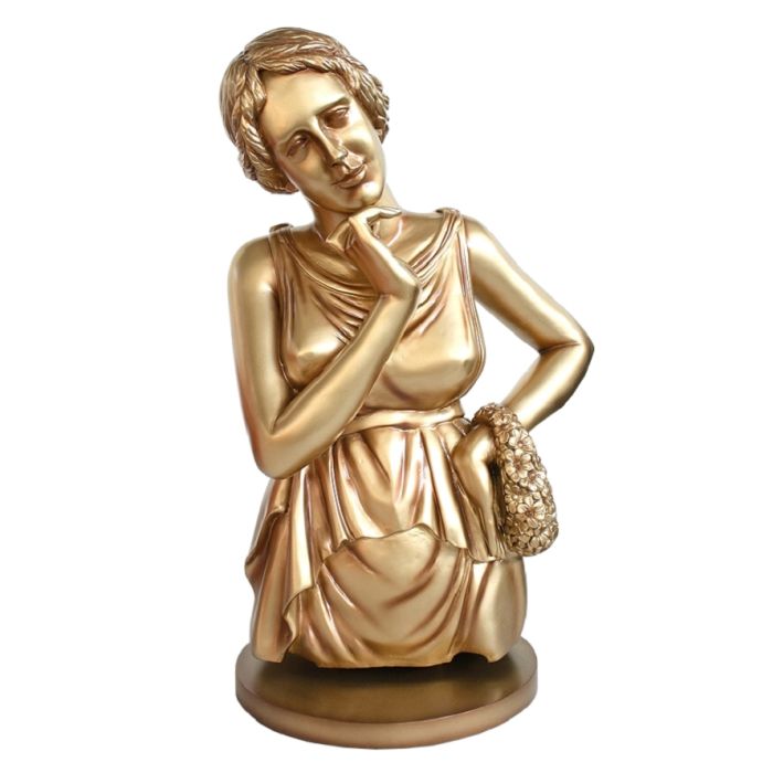 Aphrodite Oberkörper Gold lebensgroß Dekoköpfe & Büsten