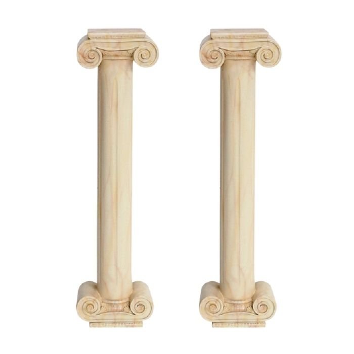 2 Säulen mit Marmoreffekt lebensgroß Säule