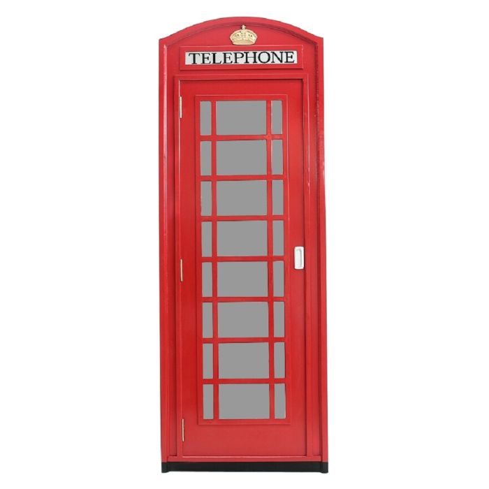 Telefonzelle Wanddeko lebensgroß Dekorationsfigur