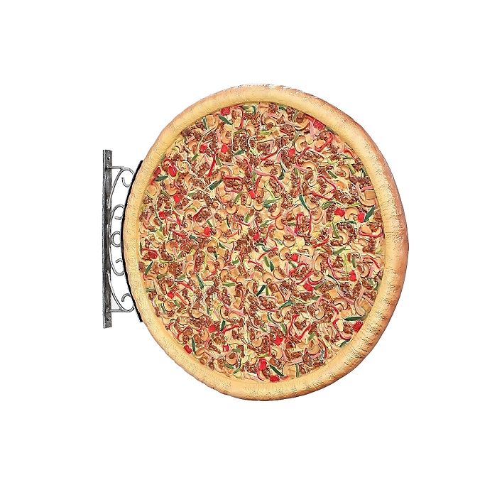 Ganze Pizza Zweiseitig für Wand vergrößert Deko- & Werbefigur