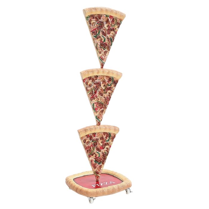 Pizzastücke Einseitig vergrößert Dekorationsfigur