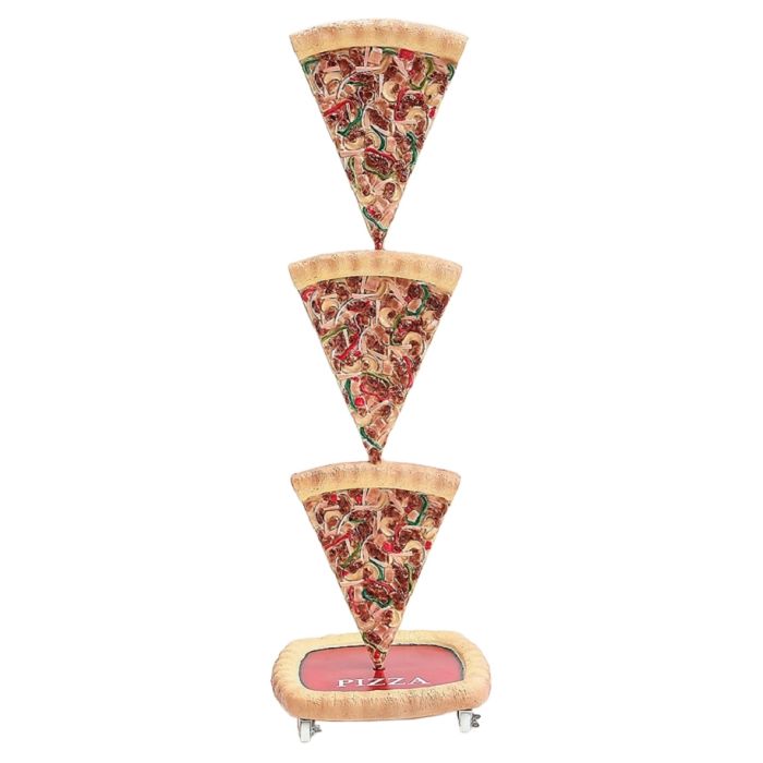 Pizzastücke Einseitig vergrößert Dekorationsfigur