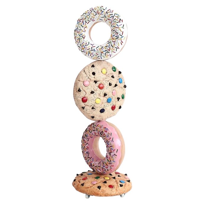 Kekse hell und Donuts vergrößert Dekorationsfigur