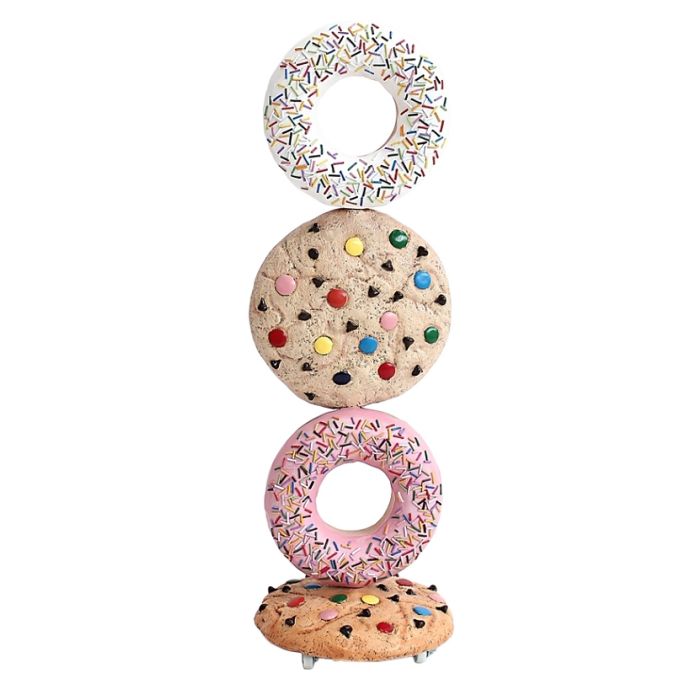 Kekse hell und Donuts vergrößert Dekorationsfigur