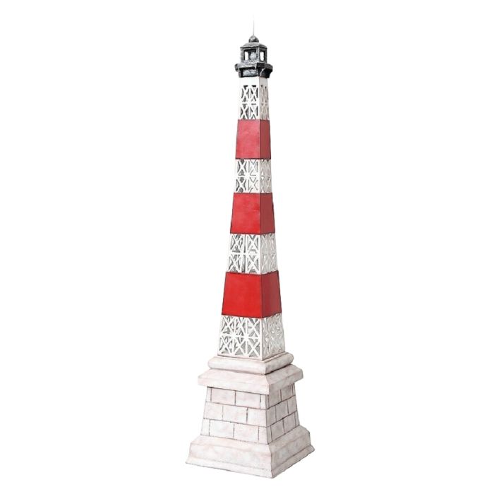 Leuchtturm auf Sockel groß verkleinert Dekorationsfigur
