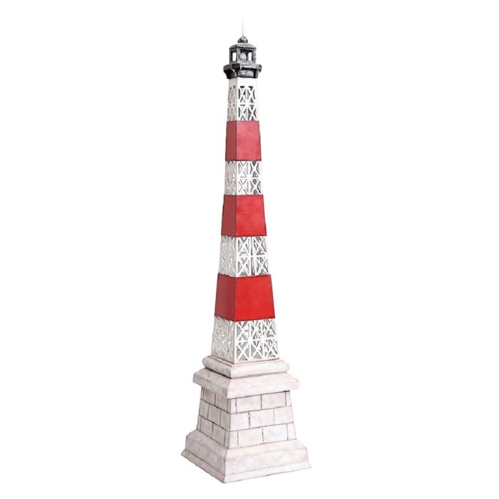 Leuchtturm auf Sockel klein verkleinert Dekorationsfigur