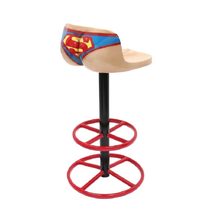 Superman Unterwäsche Barhocker lebensgroß Sitzmöglichkeit