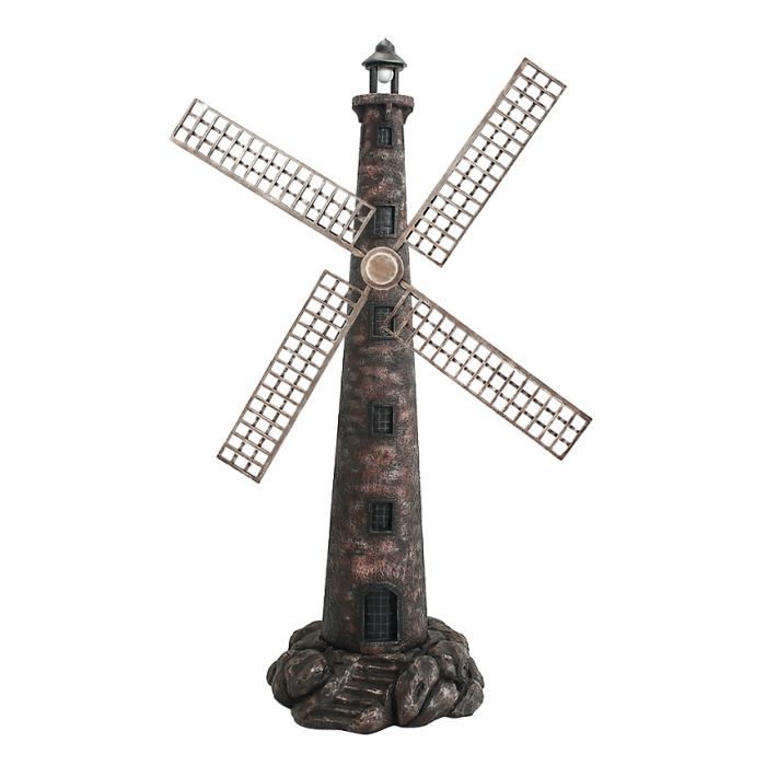 Windmühle auf Felsen verkleinert Dekorationsfigur