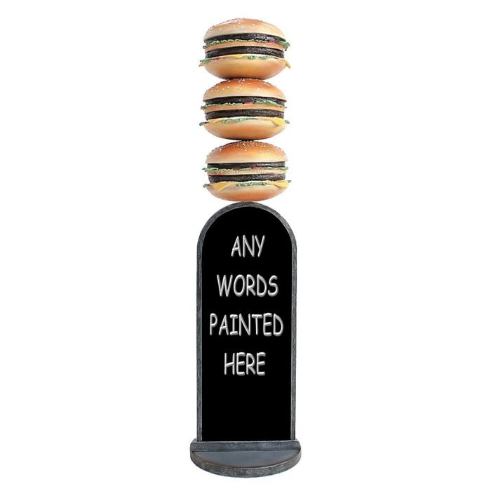 3 Burger Angebotstafel vergrößert Deko- & Werbefigur