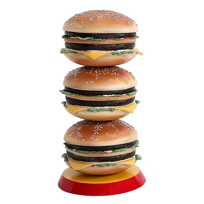 3 Burger vergrößert Deko- & Werbefigur