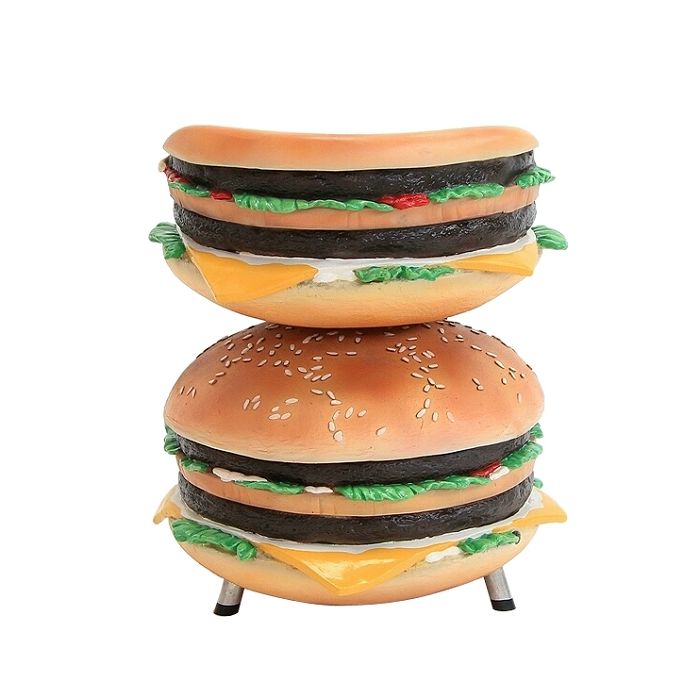 2 Burger Sitz vergrößert Sitzmöglichkeit