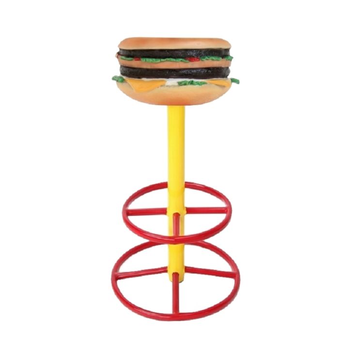 Burger Barhocker vergrößert Sitzmöglichkeit