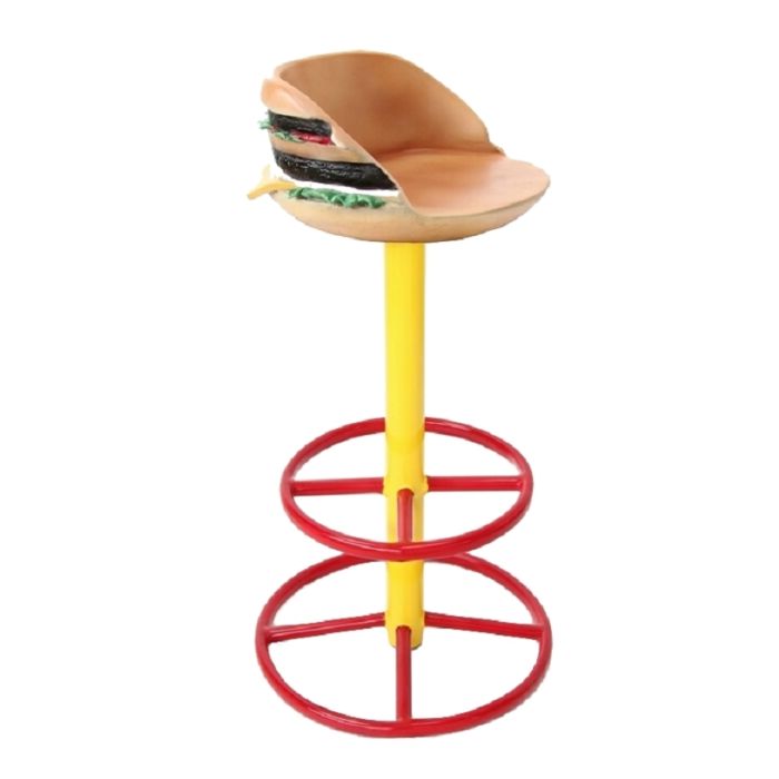 Burger Barhocker vergrößert Sitzmöglichkeit