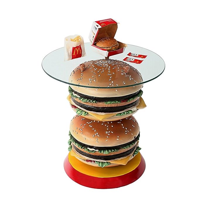 2 Burger Tisch vergrößert Tisch