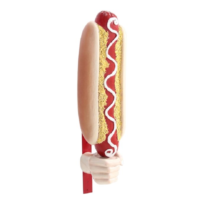 Hotdog in Hand für Wand vergrößert Deko- & Werbefigur