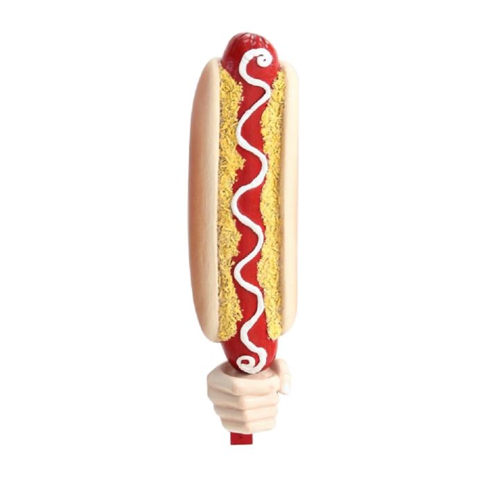 Hotdog in Hand für Wand vergrößert Deko- & Werbefigur