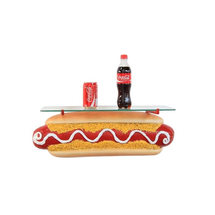 Hotdog Regal vergrößert Ablagemöglichkeit