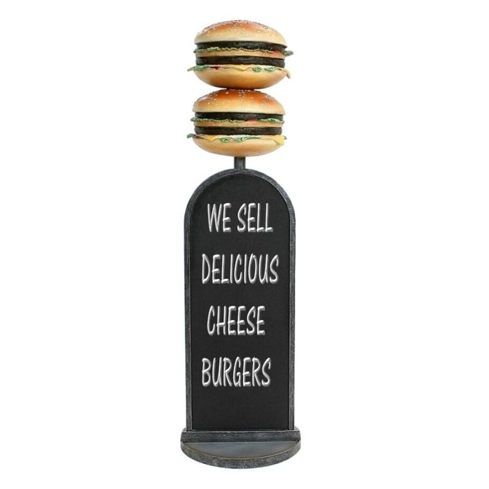 2 Burger Angebotstafel vergrößert Angebotstafel