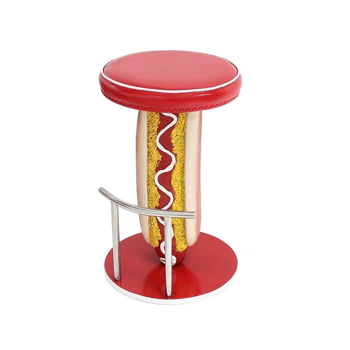 Hot Dog Hocker vergrößert Sitzmöglichkeit