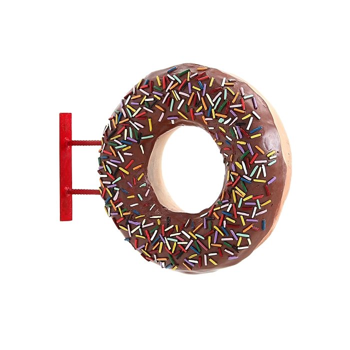 Donut braun für Wand vergrößert Deko- & Werbefigur