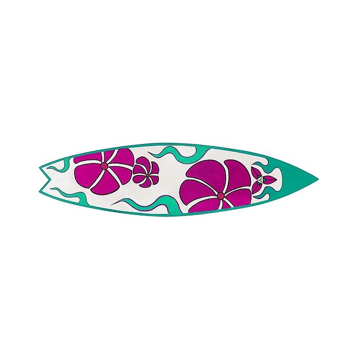 Surfboard Pink Türkis Wanddeko lebensgroß Dekorationsfigur