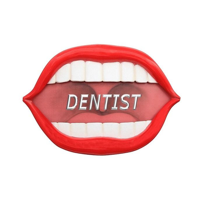 Mund *Dentist*  übergroß XXL Schild