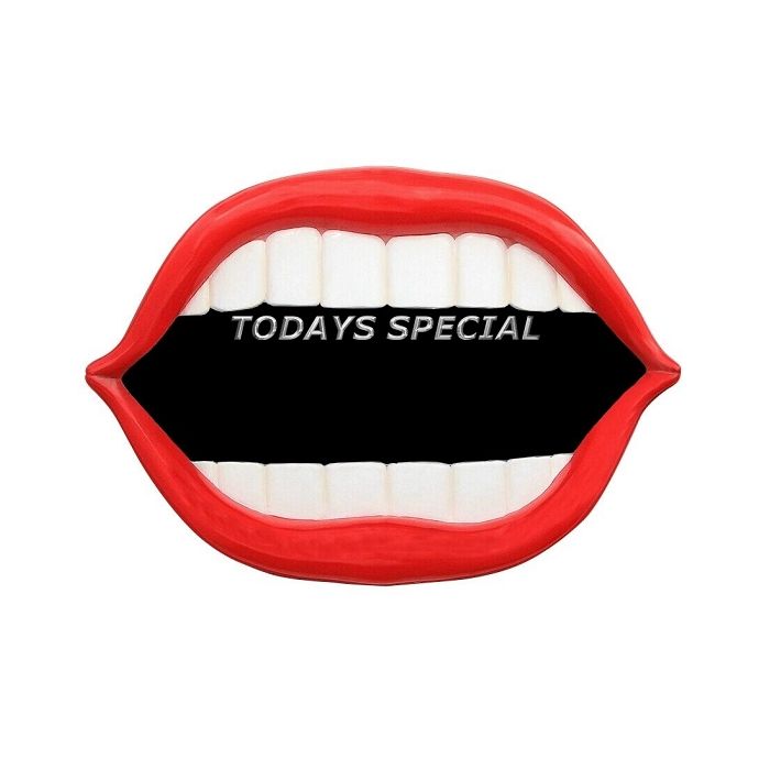 Mund *Todays Special* schwarz vergrößert Angebotstafel