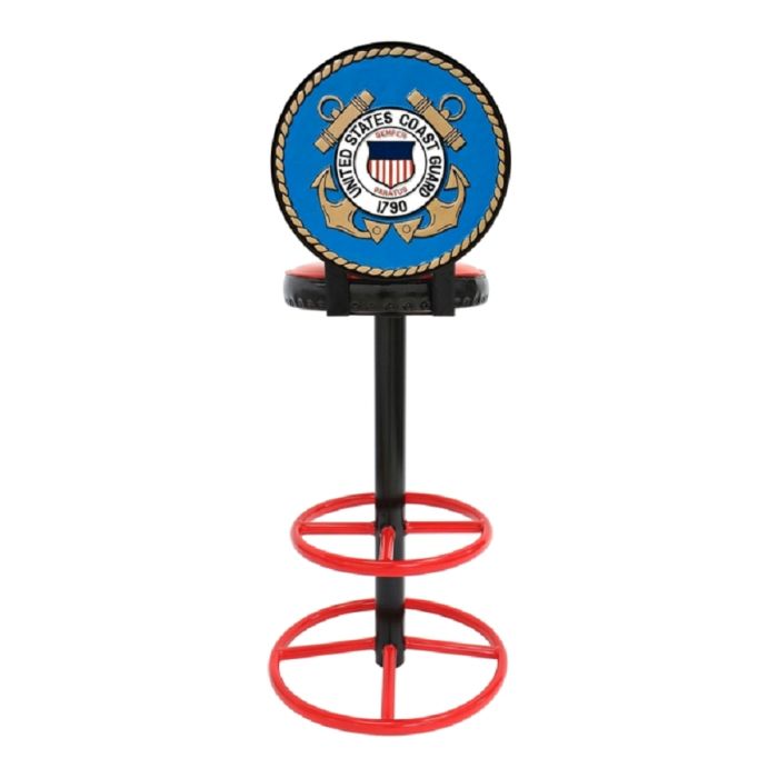 US Coast Guard Barhocker lebensgroß Sitzmöglichkeit