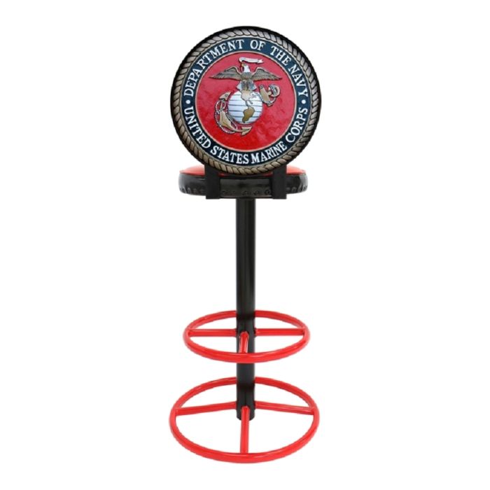 US Navy Barhocker lebensgroß Sitzmöglichkeit