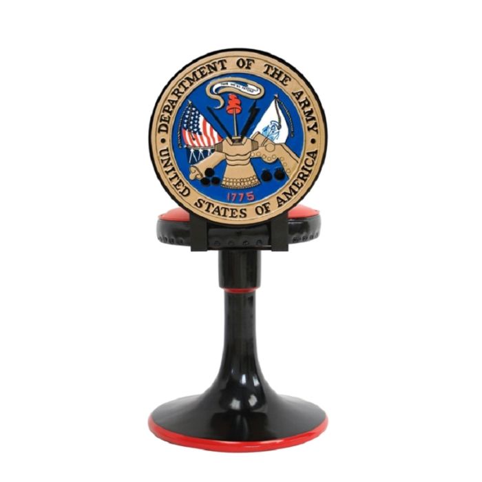 US Department of the Army Stuhl lebensgroß Sitzmöglichkeit