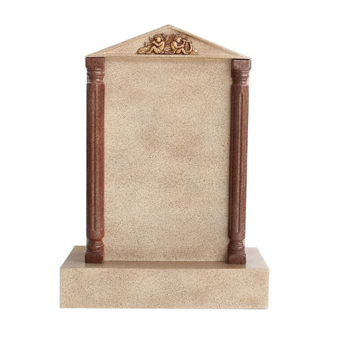 Grabstein mit Sandsteineffekt 43 lebensgroß Dekorationsfigur