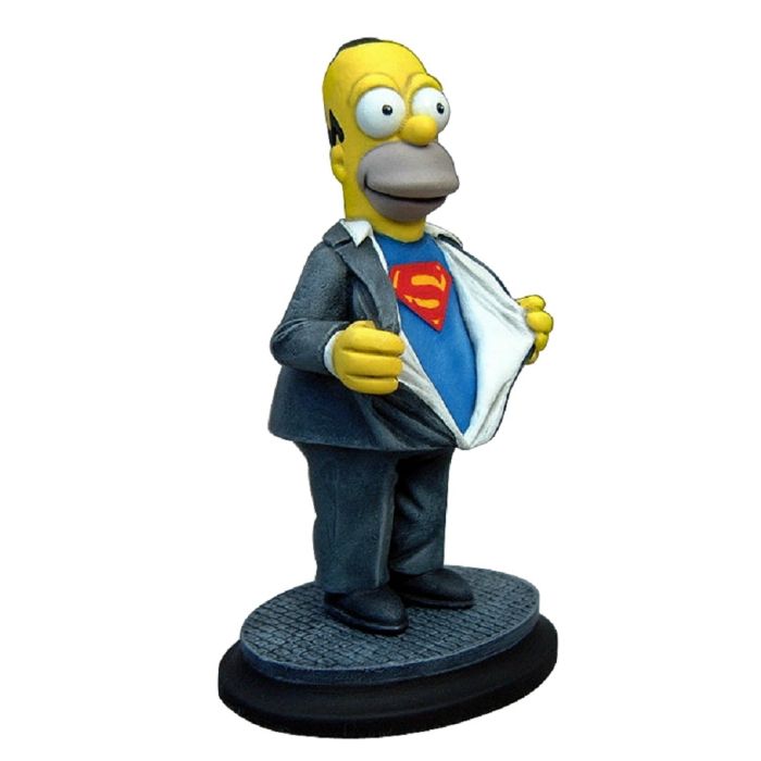 Homer Simpson Superman klein verkleinert Dekorationsfigur