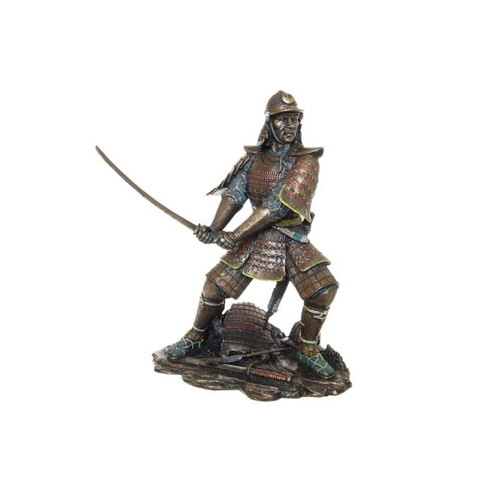 Samurai mit Schwert rechts lebensgroß Deko- & Werbefigur