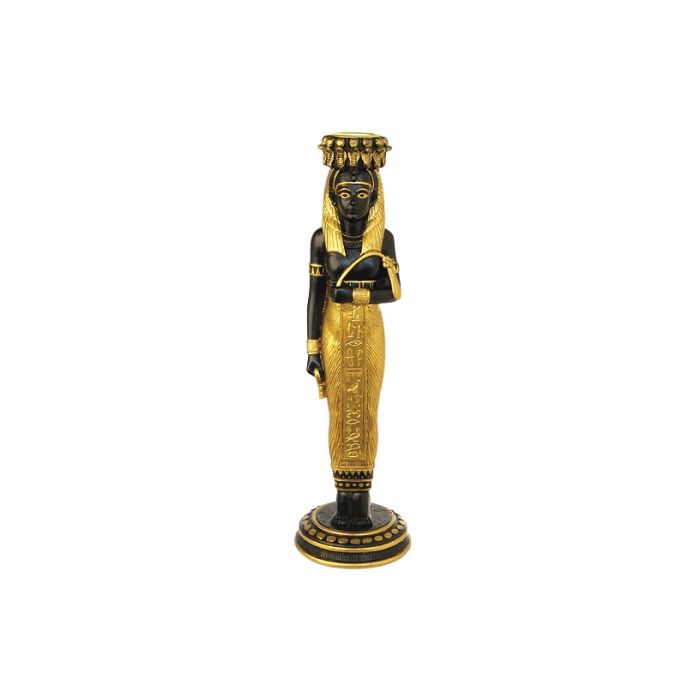 ägyptische Pharao Statue Schwarz Gold verkleinert Dekorationsfigur