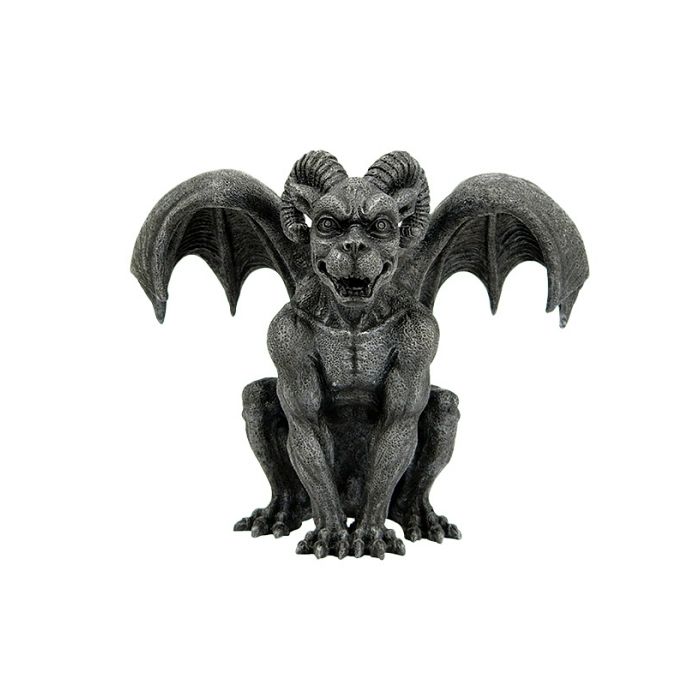 Gargoyle mit Hörnern lebensgroß Deko- & Werbefigur