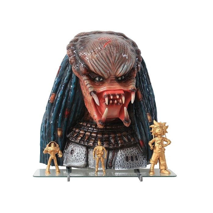 Alien Predator Büste Wandregal lebensgroß Ablagemöglichkeit