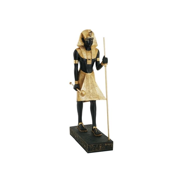 Tutanchamun Statue Schwarz Gold verkleinert Dekorationsfigur