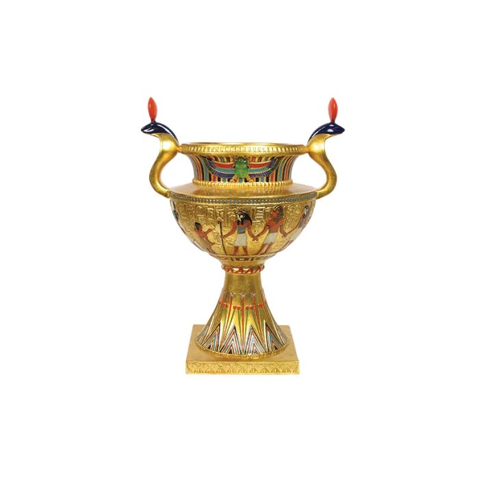ägyptische goldene Vase  lebensgroß Aufbewahrung, Bepflanzungsmöglichkeit