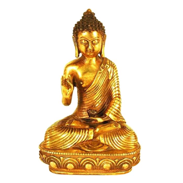 Goldener Buddha verkleinert Dekorationsfigur