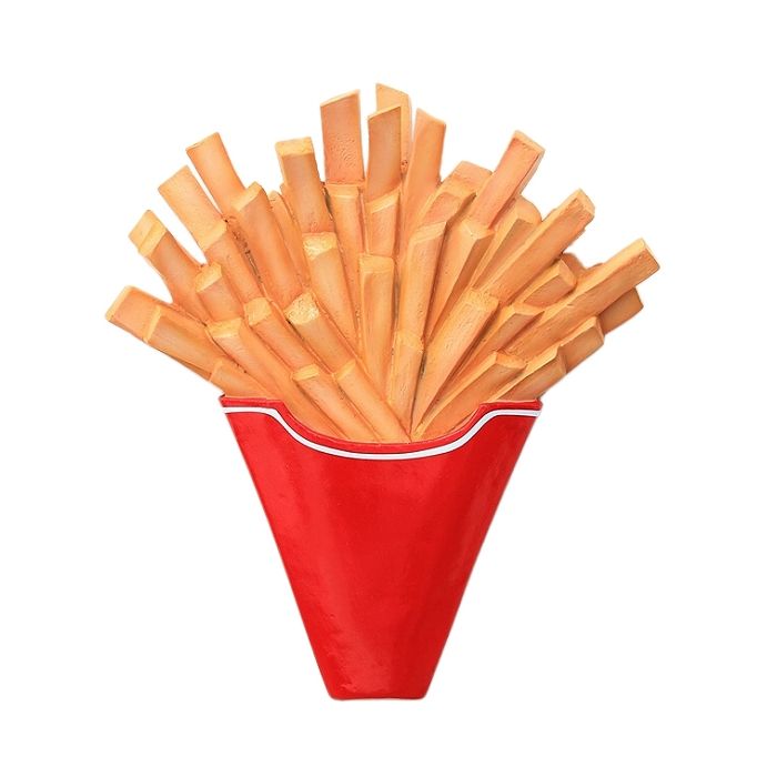 Pommes für Wand vergrößert Deko- & Werbefigur