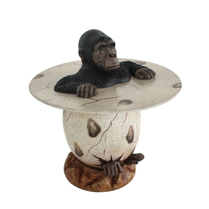 Gorilla im Ei Tisch lebensgroß Tisch