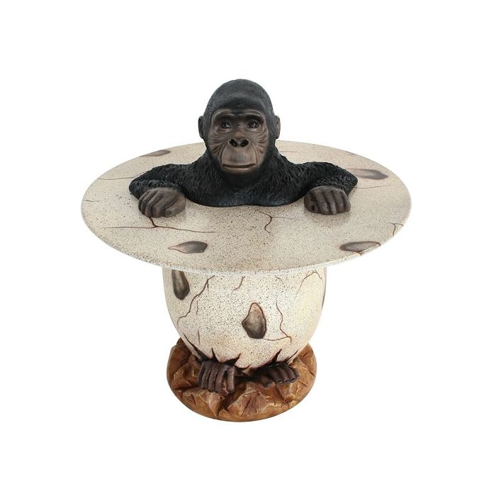 Gorilla im Ei Tisch lebensgroß Tisch