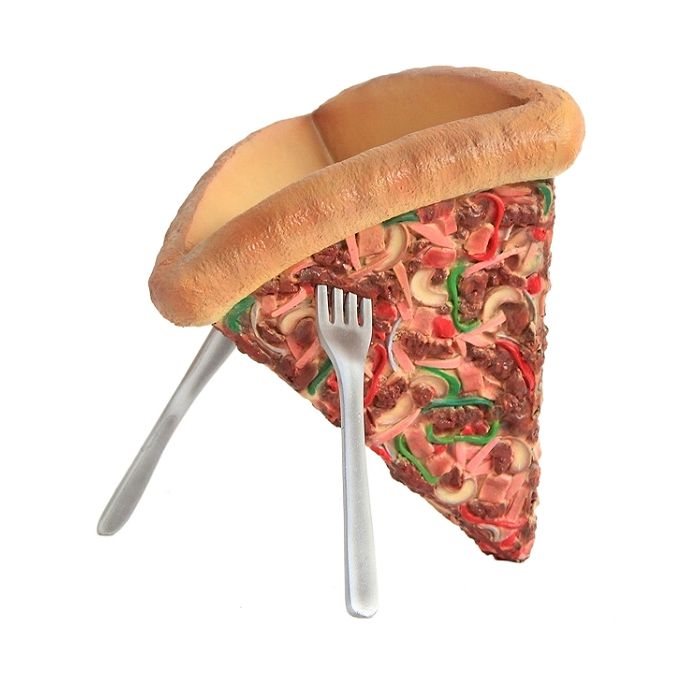 Pizza Besteckhalterung lebensgroß Aufbewahrung