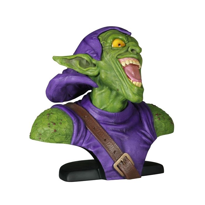 Grüner Goblin Büste  lebensgroß Dekorationsfigur