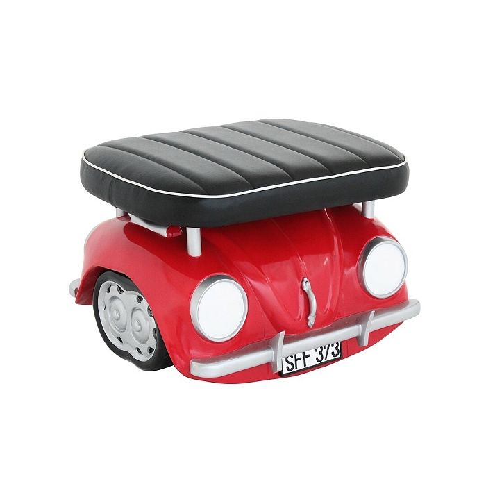 Hocker VW Rot verkleinert Sitzmöglichkeit
