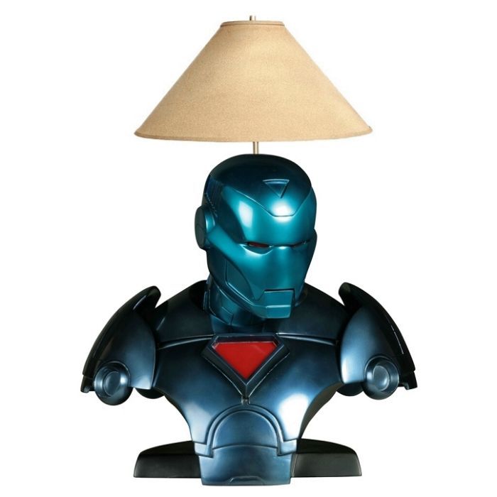Iron Man blau Lampe lebensgroß Beleuchtung